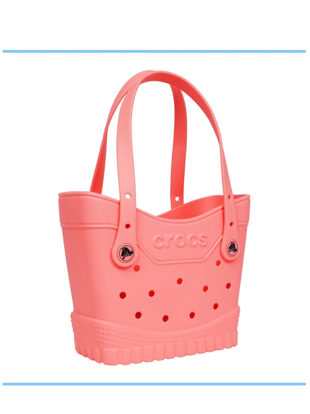 Crocs classic small tote bag in Guava